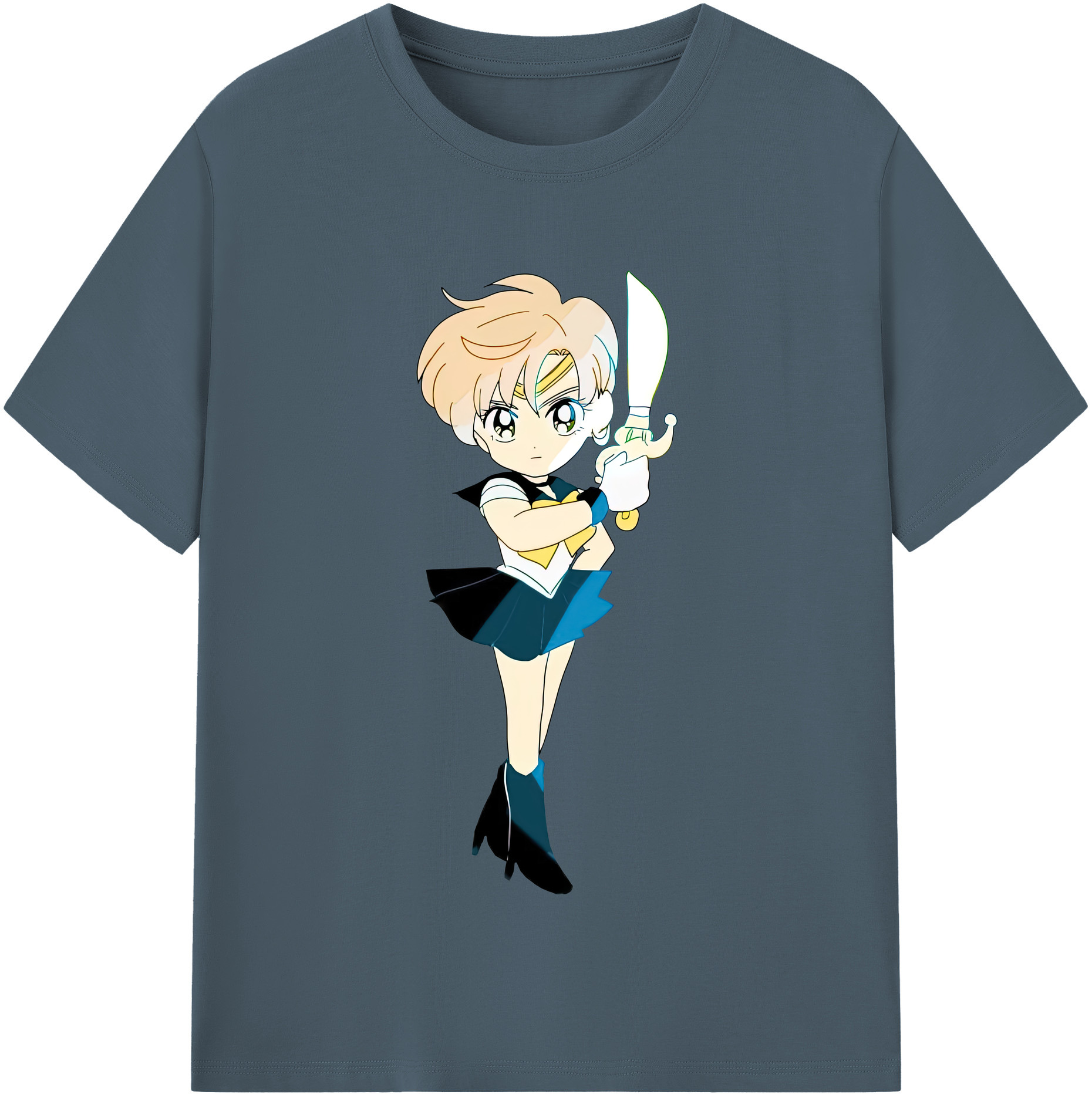 （画像用） 美少女戦士セーラームーン 天王はるか Sailor Moon Tenoh Haruka 綿100％半袖Tシャツ（フロントプリント）